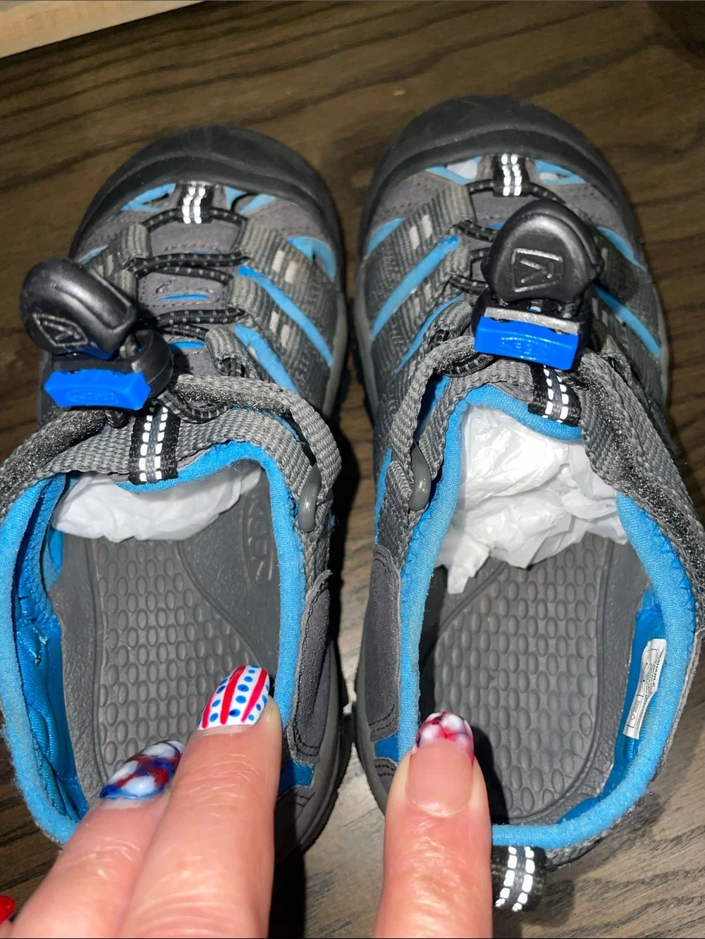 Keen Kids Toddler Boys Gray & Blue Closed-Toe Newport H2 Active Sandals Size 13